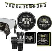 Vintage Dude 60th Birthday Party Kit